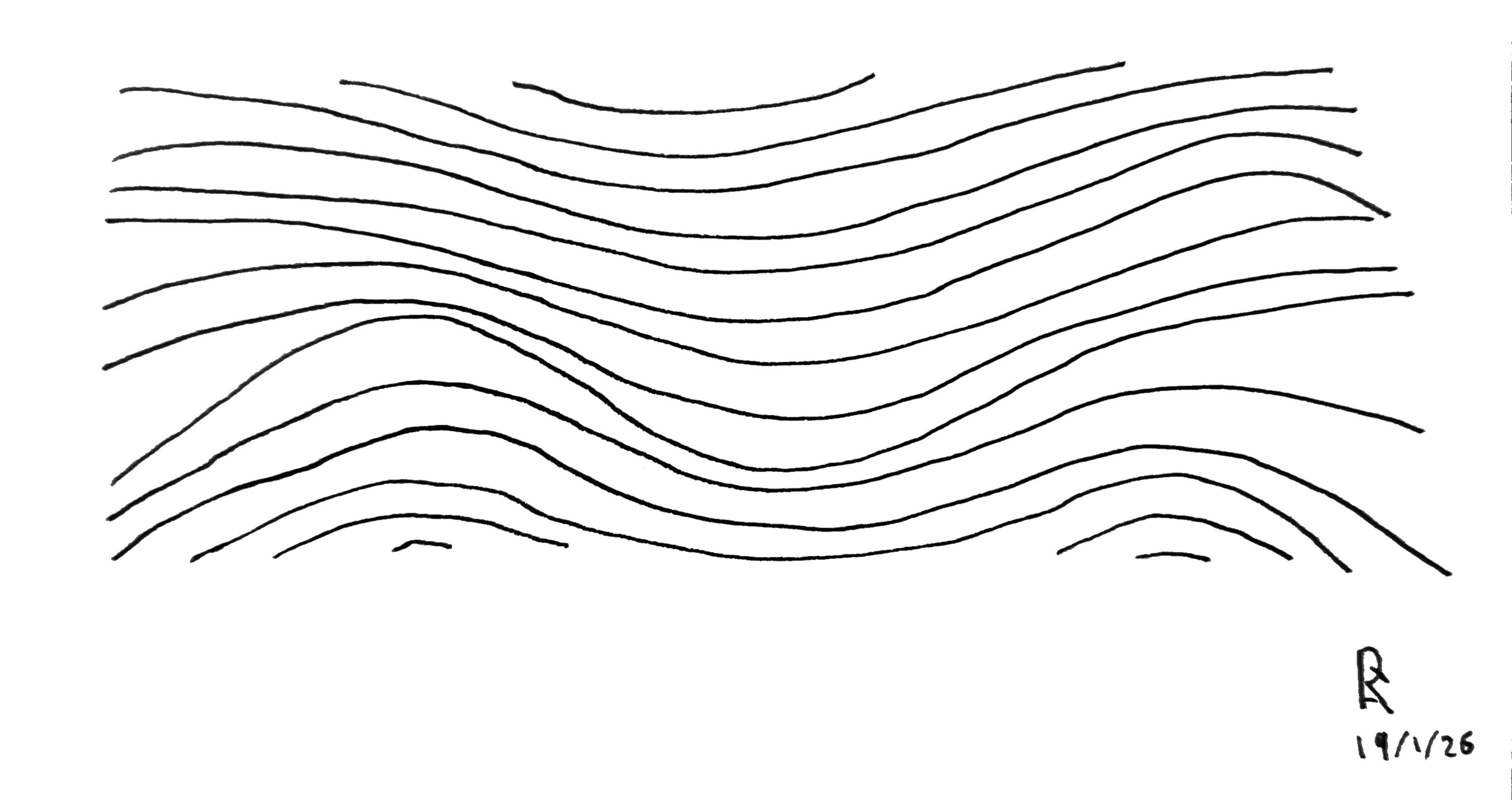 Wrinkle lines, Pen